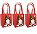 Kit Sacola Decorativa Feltro Natal Papai Noel 30cm 3 Unidades - Master Christmas - Imagem 1