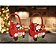 Kit 2 Cestos Feltro Natal Carro Alça Decorado Papai Noel e Boneco de Neve 20cm - Master Christmas - Imagem 2