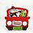 Kit 2 Cachepô Feltro Natal Carro com Alça Decorado Papai Noel e Boneco de Neve 20cm - Master Christmas - Imagem 3