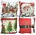 Kit 4 Capas de Almofada Gobelin Estampa Natal Premium 45x45cm - Magizi - Imagem 1