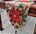 Caminho de Mesa Natalino Gobelin Estampa Floral Bico de Papagaio 33cm x 180cm - Magizi - Imagem 3