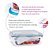 Pote Vidro Retangular Tampa Hermética com Travas 1520ml - Quality House - Imagem 4
