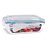Pote Vidro Retangular Tampa Hermética com Travas 1520ml - Quality House - Imagem 1