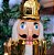 Quebra Nozes Decorativo Natal Pintura Eletroestática Dourado Gold 17cm - Magizi - Imagem 2
