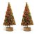 Jogo Mini Pinheiro Natal Luxo Enfeite de Mesa 20cm  2 Un - Imagem 1