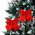 Kit 2 Laços Decorativos Veludo Vermelho Natal Grande 20x24cm - Magizi - Imagem 2