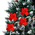 Kit 6 Laços Decorativos Veludo Vermelho Natal 12x13cm - Magizi - Imagem 2
