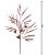Kit 2 Galhos Folhagens Para Arranjo Natal Glitter Rosê Gold 80cm - Magizi - Imagem 2