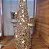 Árvore Cone Cotton Glitter Dourada Iluminada Fio de Fada LED 13 Lâmpadas à Pilha 50cm - Magizi - Imagem 3
