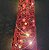 Árvore Cone Cotton Glitter Vermelho Iluminada Fio de Fada LED 10 Lâmpadas à Pilha 40cm - Magizi - Imagem 4