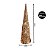 Jogo Árvore Cone Cotton Glitter Dourada Iluminada Fio de Fada LED à Pilha 40, 50 e 60cm - Magizi - Imagem 2