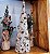 Árvore de Natal Cone Aramado Decorado Rattan Juta Nevada 60cm - Magizi - Imagem 4