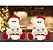 Kit Papai Noel Pelúcia Sentado Vermelho e Branco 20cm 2 Unidades - Master Christmas - Imagem 2