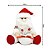 Kit Papai Noel Pelúcia Sentado Vermelho e Branco 20cm 2 Unidades - Master Christmas - Imagem 3