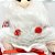 Jogo Papai Noel e Boneco de Neve Pelúcia Sentado Vermelho e Branco 20cm - Magizi - Imagem 3