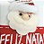Kit Carinha Papai Noel Placa Feliz Natal Pelúcia 12cm  8 Unidades - Master Christmas - Imagem 2
