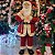 Papai Noel Decorativo Grande 90cm Casaco Vermelho Luxo Saco de Presentes Decorado - Master Christmas - Imagem 2