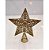 Ponteira Estrela Vazada Glitter Dourado Luxo Base Espiral 20cm - Master Christmas - Imagem 3