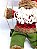 Papai Noel Pelúcia Gangorra Madeira Placa Feliz Natal 43cm - Imagem 4