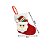 Kit 8 Botinhas Pelúcia Pendente Natal Papai Noel Vermelho e Verde 13cm - Master Christmas - Imagem 2