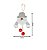 Kit 4 Pelúcias Pendente Guizo Papai Noel Cinza Prime 17cm - Master Christmas - Imagem 2
