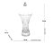 Vaso de Cristal Lys 15cm x 24cm - Wolff - Imagem 2