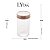 Kit 4 Potes de Vidro com Tampa Acrílico Gastro Rosê 350ml e 500ml Mantimentos - Lyor - Imagem 3