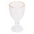 Conjunto 6 Taças Cristal Martelado Fio Dourado Petra 320ml - Lyor - Imagem 3