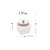Pote Porta Mantimento Vidro Vegas Tampa Metal Prata 1,2 Litros - Lyor - Imagem 3