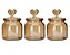 Jogo 3 Potes Vidro Hermético Âmbar Decor Afeto Coração 650ml - Tuut - Imagem 1