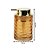 Kit Banheiro 2 Porta Sabonete Líquido Vidro Relevo Âmbar Gold Luxo 260ml - Tuut - Imagem 5