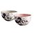 Kit 2 Tigelas Bowl Cerâmica Mickey Mouse e Minnie Disney 300ml Cinza e Rosê - Tuut - Imagem 1