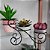 Conjunto 3 Vasos Cachepot Cerâmica Decor e Suporte Aramado Prime - Lívon - Imagem 2