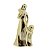 Kit Estatueta Decorativa Mãe e Filha e Vaso Suculenta Porcelana Dourado 17cm - Lívon - Imagem 3