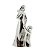 Kit Estatueta Decorativa Mãe e Filha e Vaso Suculenta Porcelana Prata 17cm - Lívon - Imagem 3