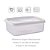 Kit Pote Retangular Moduline Freezer e Micro-ondas Super Resistente 3 Tamanhos - Plasútil - Imagem 2