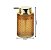 Kit 2 Porta Sabonete Líquido Vidro Luxo Âmbar Gold 260ml - Imagem 4