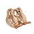 Enfeite Pássaro Casal Porcelana Rosê Decorativo 11cm - Lívon - Imagem 1