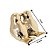 Enfeite Pássaro Casal Porcelana Dourado Decorativo 11cm - Lívon - Imagem 3