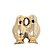 Enfeite Pássaro Casal Porcelana Dourado Decorativo 11cm - Lívon - Imagem 4