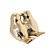 Enfeite Pássaro Casal Porcelana Dourado Decorativo 11cm - Lívon - Imagem 1