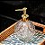 Kit Banheiro Porta Sabonete Líquido Vidro Vitral e Pássaro Porcelana Dourado - Yangzi - Imagem 7