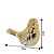 Enfeite 2 Pássaros Porcelana Dourado Médio 10cm - Lívon - Imagem 3
