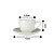 Jogo de Xícara Com Pires Para Café Porcelana Clean Prime 100ml - Lyor - Imagem 5