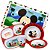 Kit Refeição Infantil Mickey Mouse Disney 5 Peças Melamina Pratos, Tigela, Copo e Lugar Americano - Tuut - Imagem 1