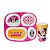 Kit Refeição Infantil Melamina Minnie Disney Prato Divisórias, Copo e Lugar Americano - Tuut - Imagem 2