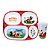 Kit Prato Refeição Infantil 4 Divisórias e Copo Melamina Mickey Mouse Disney - Tuut - Imagem 1