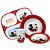 Kit Refeição Infantil Mickey Mouse Disney 4 Peças Pratos, Tigela e Copo Melamina - Tuut - Imagem 1