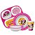 Kit Refeição Infantil Minnie Disney 4 Peças Prato Divisória, Tigela e Copo Melamina - Tuut - Imagem 1