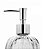 Kit Banheiro Porta Sabonete Líquido Vidro Clear 500ml 2 Unidades - Tuut - Imagem 2